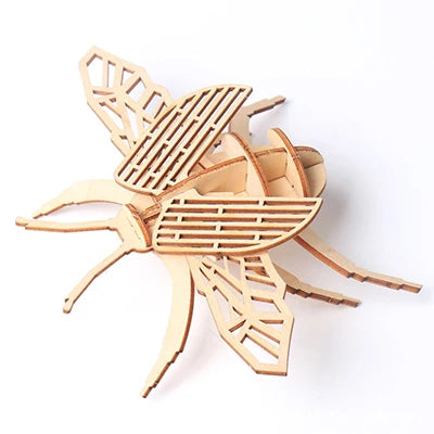 3D Wooden Animal Puzzle – DIY Assembly Model Kit