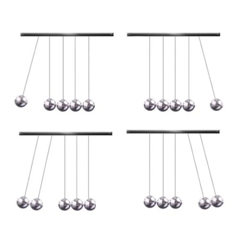 Newton's Cradle Desk Toy – Physics Balance Ball Pendulum