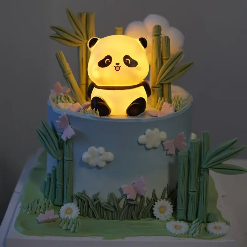 Panda Night Light Soft Ambient Bedroom Lamp
