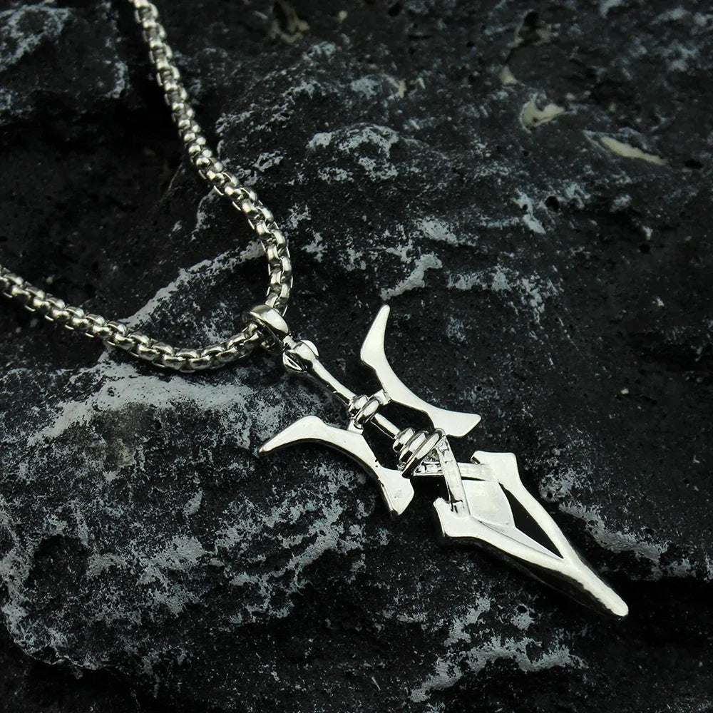 Anime Cosplay Necklace Halberd Pendant