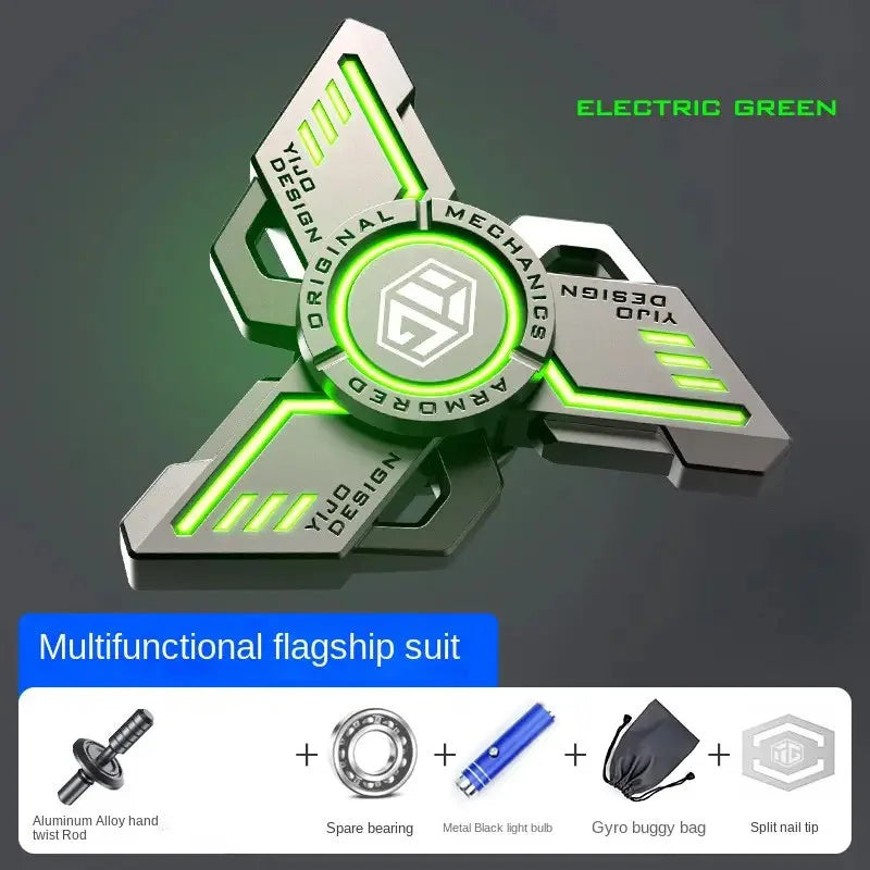 Metal Fidget Spinner – Glow EDC Spinning Stress Relief Toy