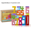Wooden Number Blocks, Montessori Counting & Stacking Toy