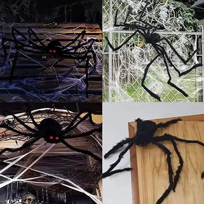 Giant Halloween Spider Indoor & Outdoor Yard, Porch Decor for Haunted House or Home, Party ,Halloween Decorations