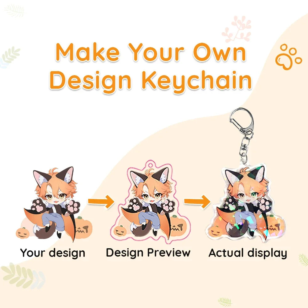 Personalized Acrylic Keychain – Custom Photo Charm for Bags & Keys