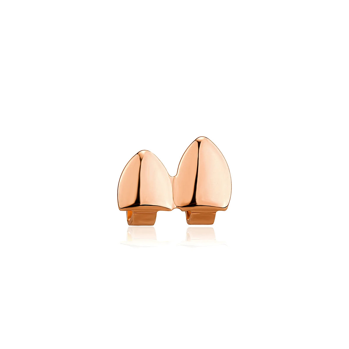 Gold Grillz Double Glossy Tooth Caps Dental Grills Halloween