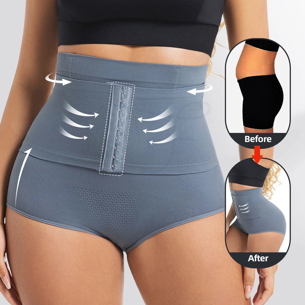 Women Seamless High Waist Waist Cincher Panty Briefs Strong Compression Faja Shaperwear Tummy Control Body Shaper Belly Shaping