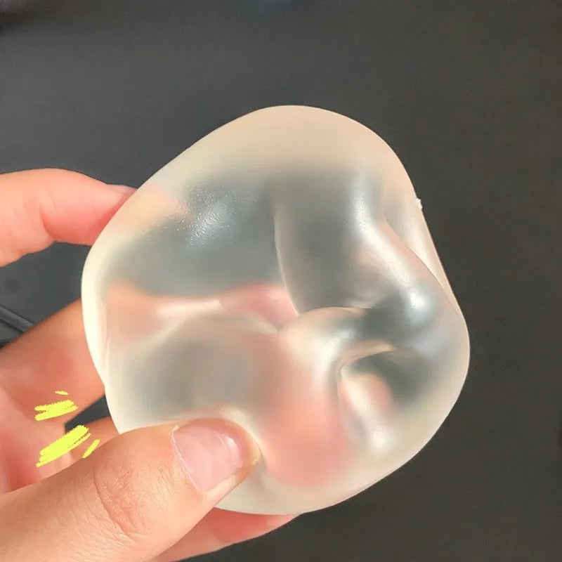 Mochi Fidget Toy – Transparent Soft Squeeze Stress Relief Toy