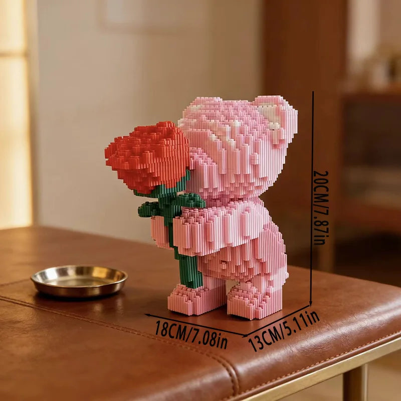 Bear Building Blocks 1230pcs Bouquet DIY Building Set