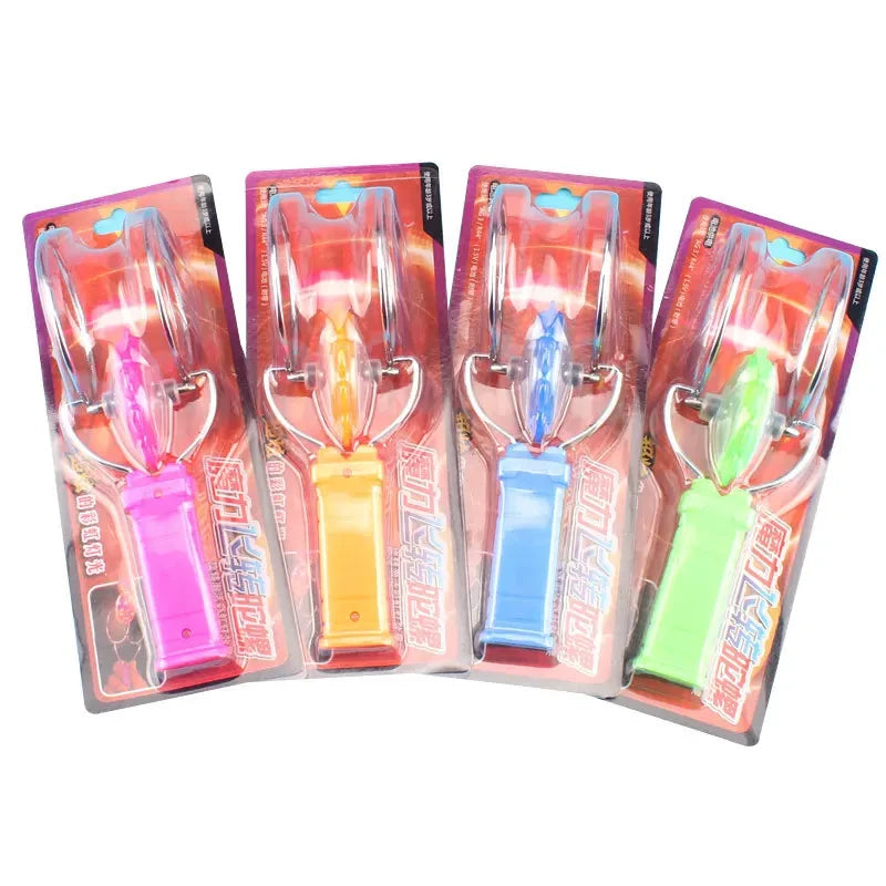 Magnetic Spinning Top Toy – LED Hand Crank Gyroscope Fidget