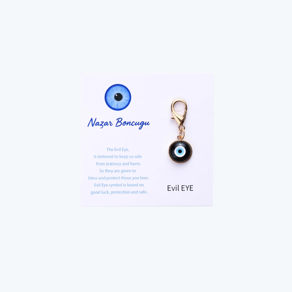 Evil Eye Keychain, Blue Eye Bag Charm Decorative Key Ring