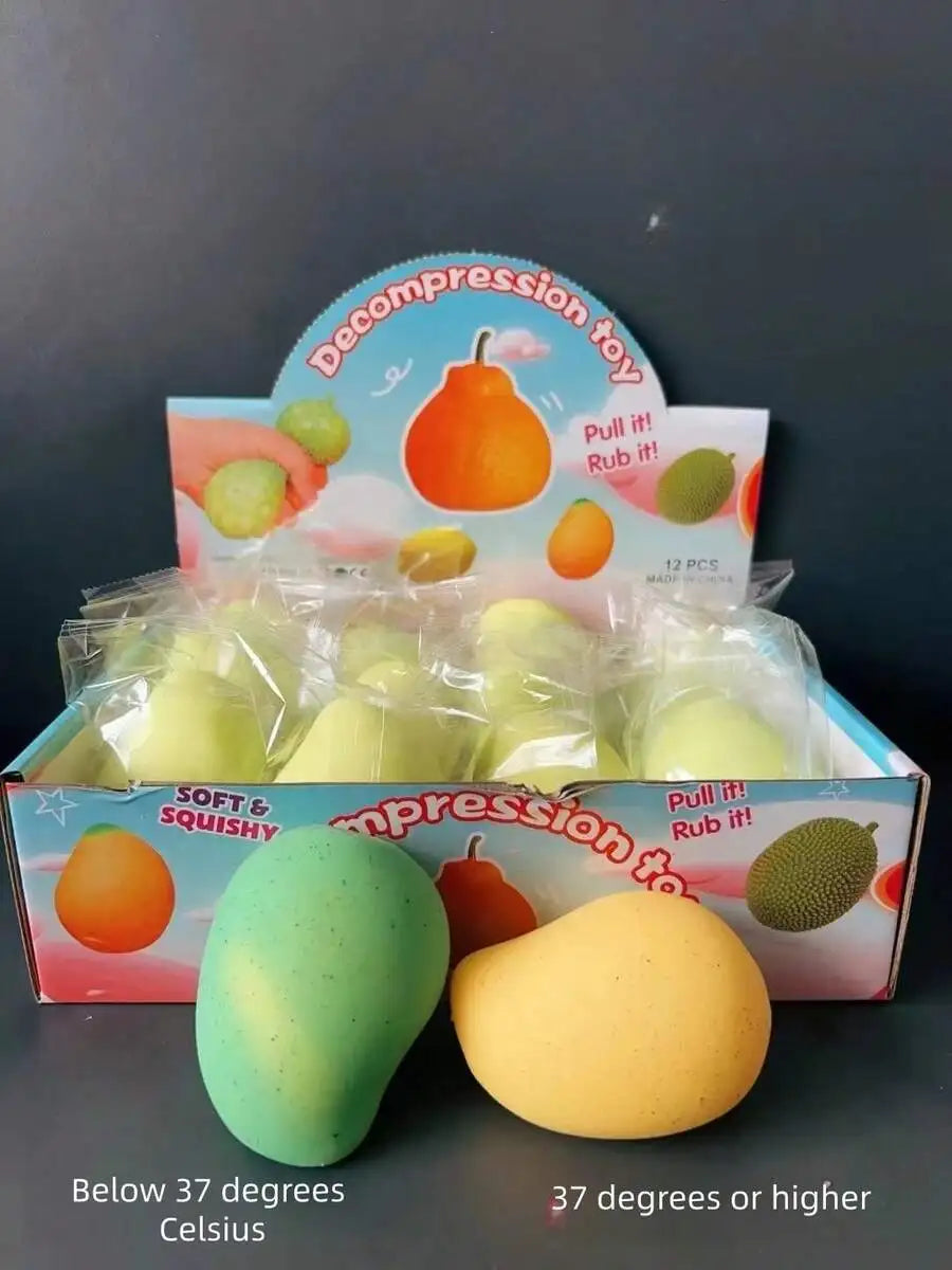 Color Changing Stress Ball – Mango Slow Rebound Squeeze Toy