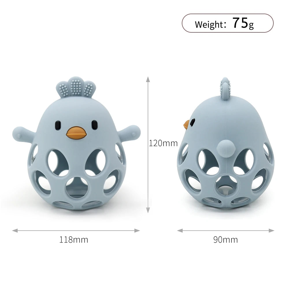 Baby Silicone Teether – Cartoon Chick Teething Toy