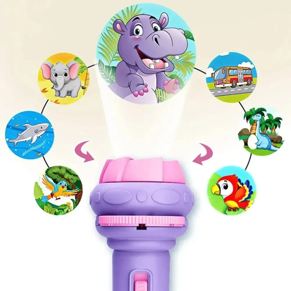 Kids Projection Flashlight – 80 Pattern Story Projector Toy