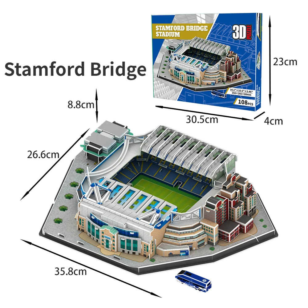 3D Stadium Puzzle – Paper Football Model for Fans
