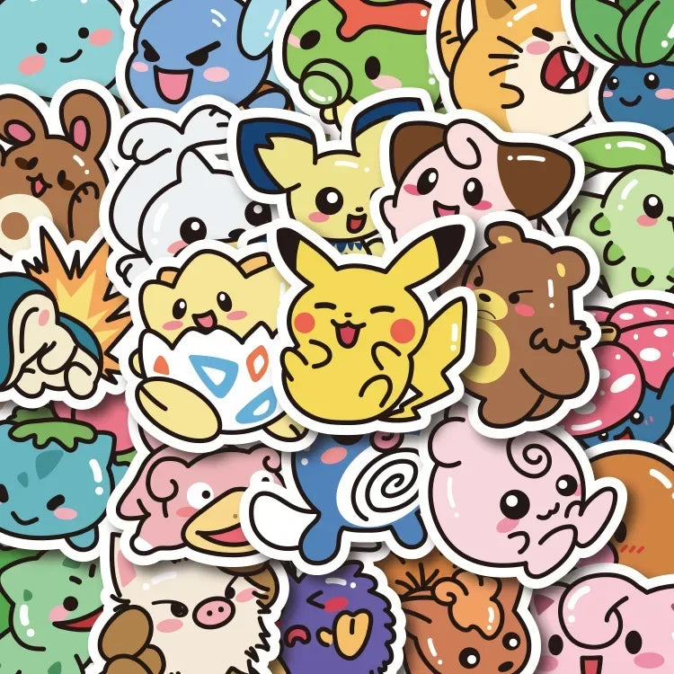 Anime Stickers – 50PCS Waterproof Laptop Phone Cartoon Decals