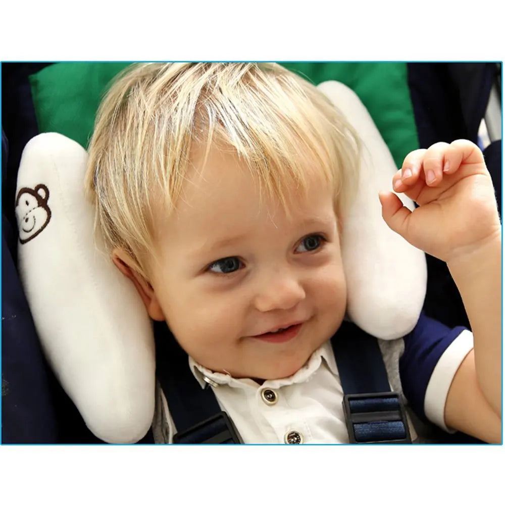 Baby Car Seat Head Support Pillow – Adjustable Infant Stroller Headrest