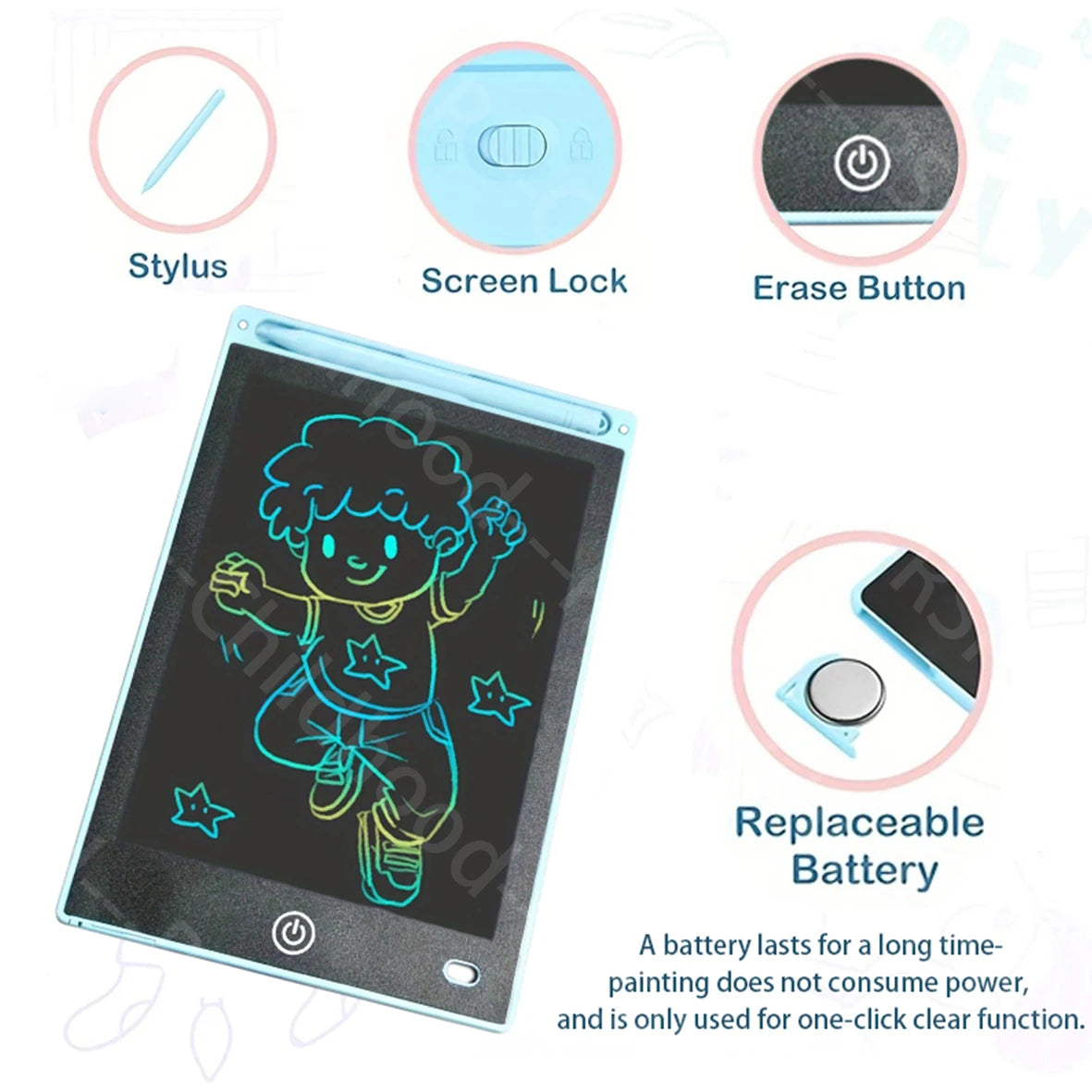 8.5-Inch LCD Writing Tablet for Kids