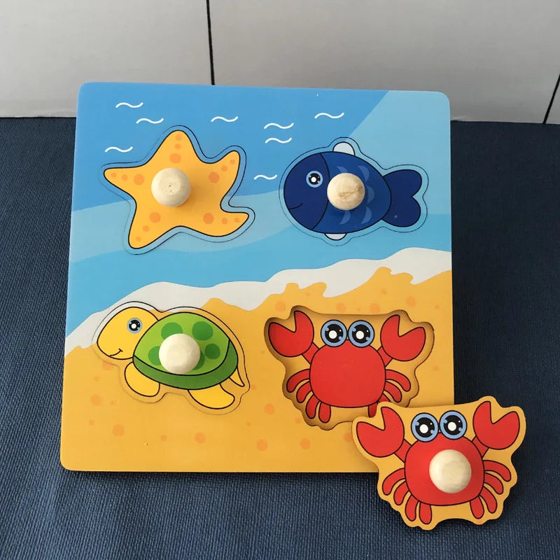 Montessori Wooden Toys – Educational Learning Puzzle for Kids