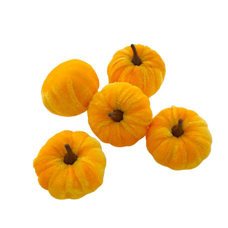 Halloween Pumpkin Decorations, 5PCS Artificial Pumpkin Ornaments