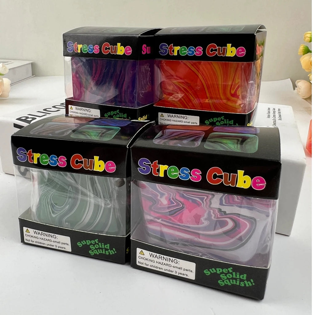 Sensory Stress Relief Toy – Soft Gel Fidget Cube Slow Rebound