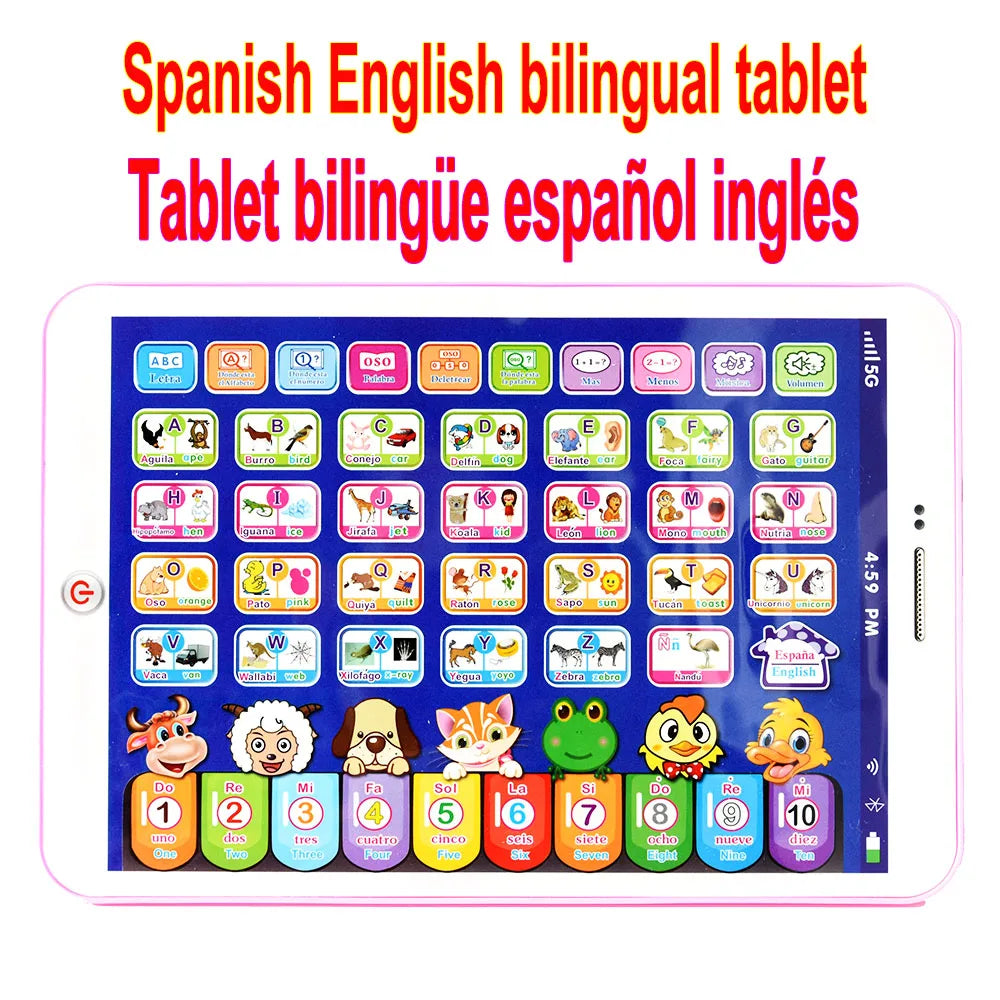 Spanish Learning Tablet for Kids – Interactive Educational Toy