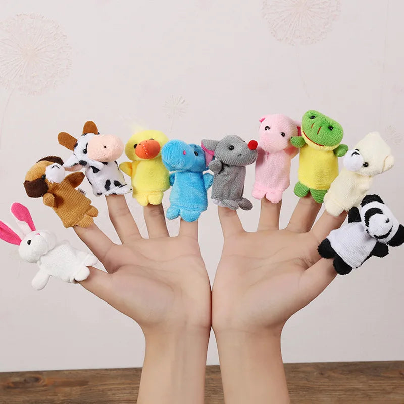 Finger Puppet Set – 10 Pcs Cartoon Storytelling Toys
