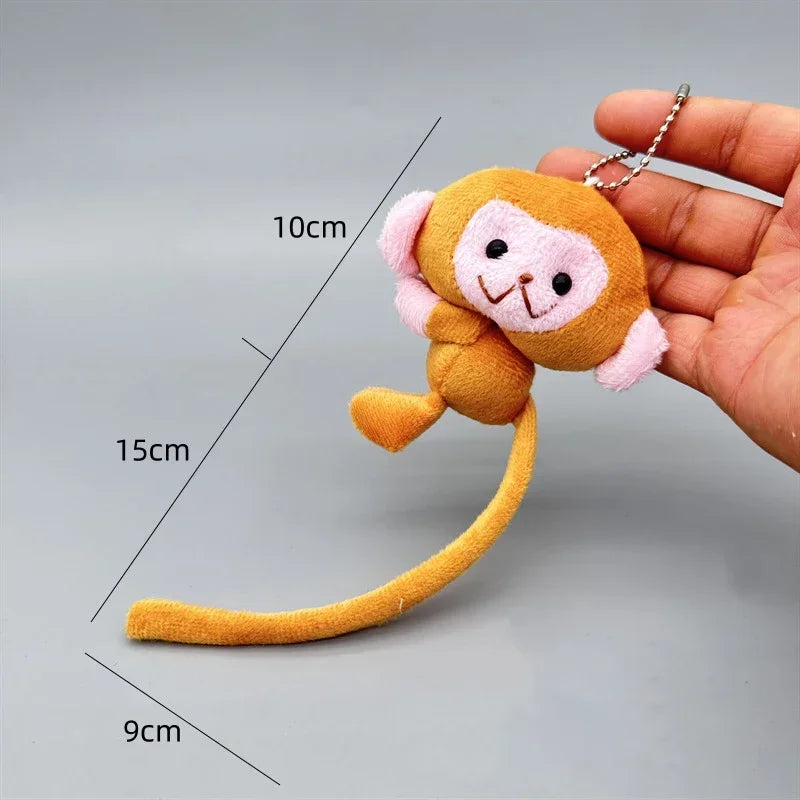 Monkey Plush Keychain