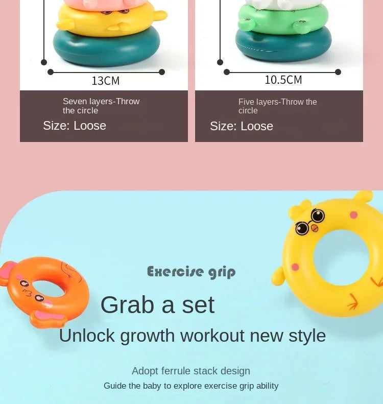 Stacking Cups for Babies – Rainbow Montessori Nesting Toy