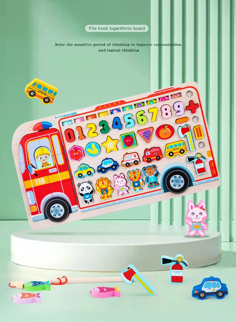 Montessori Busy Board Wooden Educational Activity Toy for Kids