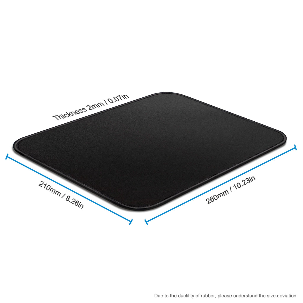 EXCO Mouse Pad Small with Stitched Edge Smooth Cloth Computer Mousepad Non-Slip Rubber Base for Gaming Office Laptop Durable