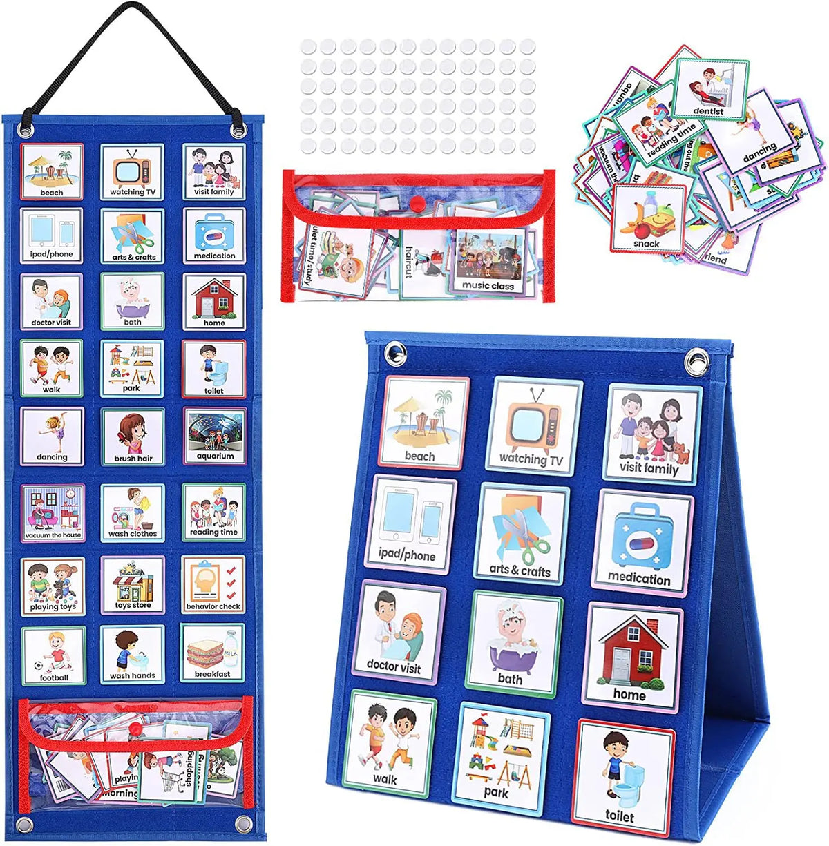 Visual Schedule for Kids – Daily Routine Chart with 70 Cards