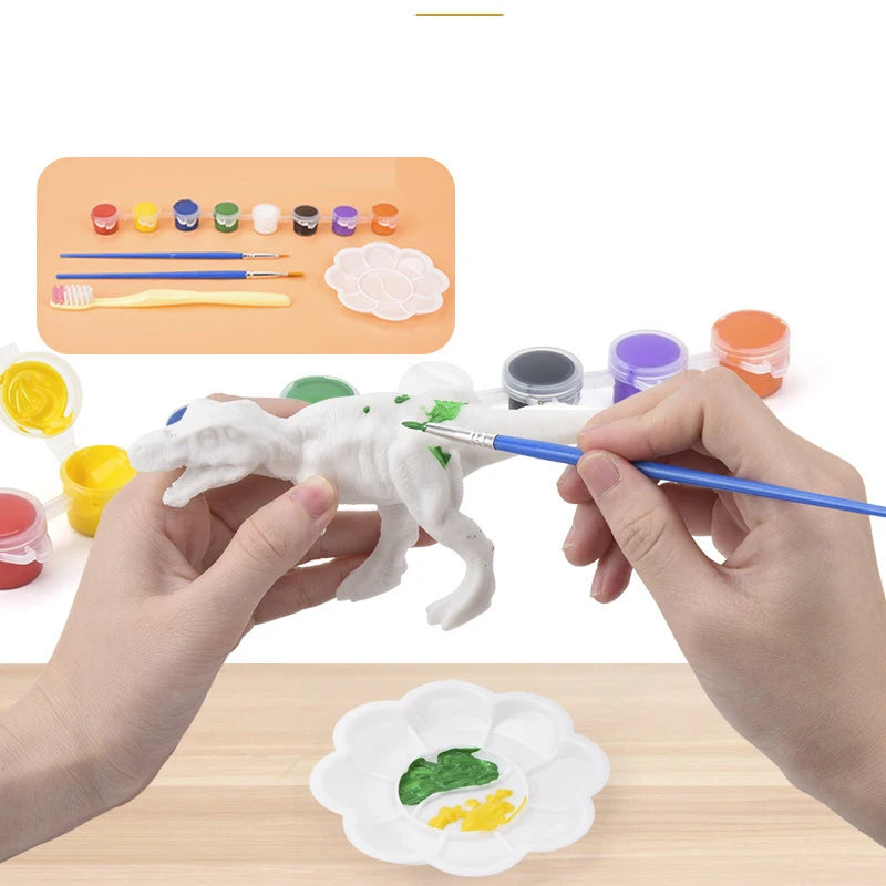 Dinosaur Painting Kit – DIY Dinosaur Art Set with Paints for Kids