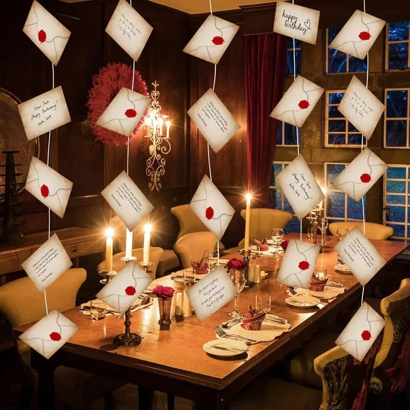 Floating Wizard Letter Banner, 20pcs Halloween Party Decoration