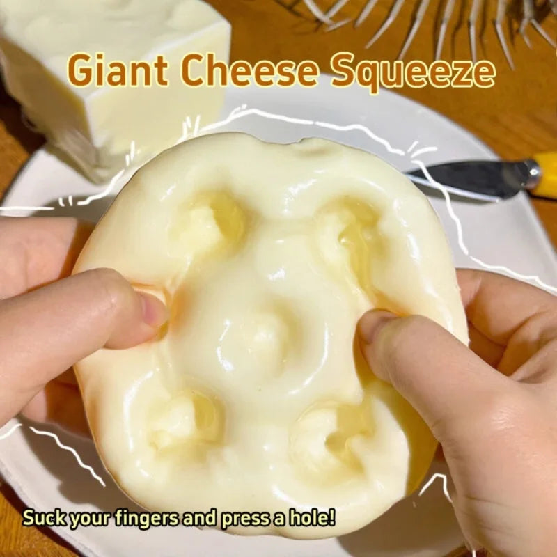 Cheese Stress Ball – Soft Squeeze Sensory Fidget Toy