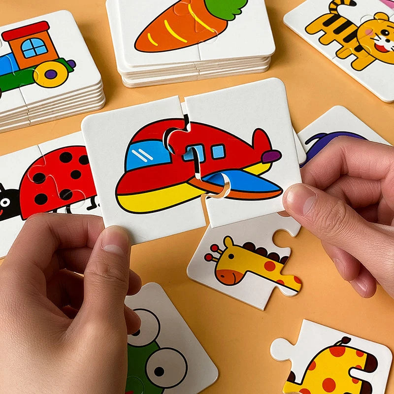 Toddler Matching Game, 32-Piece Montessori Puzzle for Kids