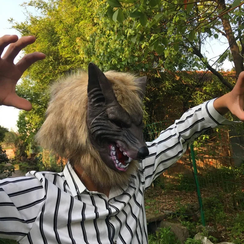 Werewolf Costume Mask – Wolf Halloween Cosplay Accessory