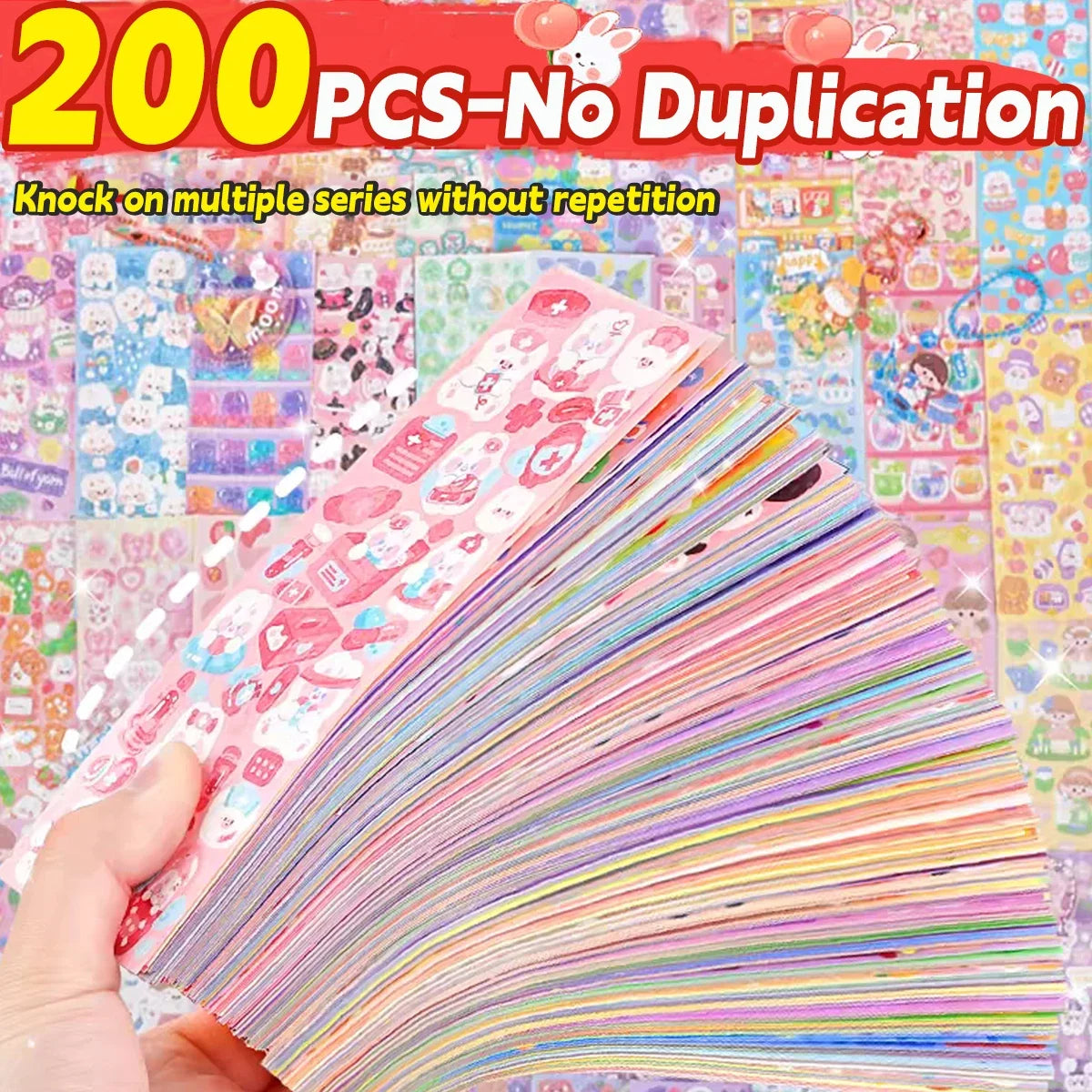 Kawaii Cartoon Stickers – Cute DIY Diary & School Sticker Pack