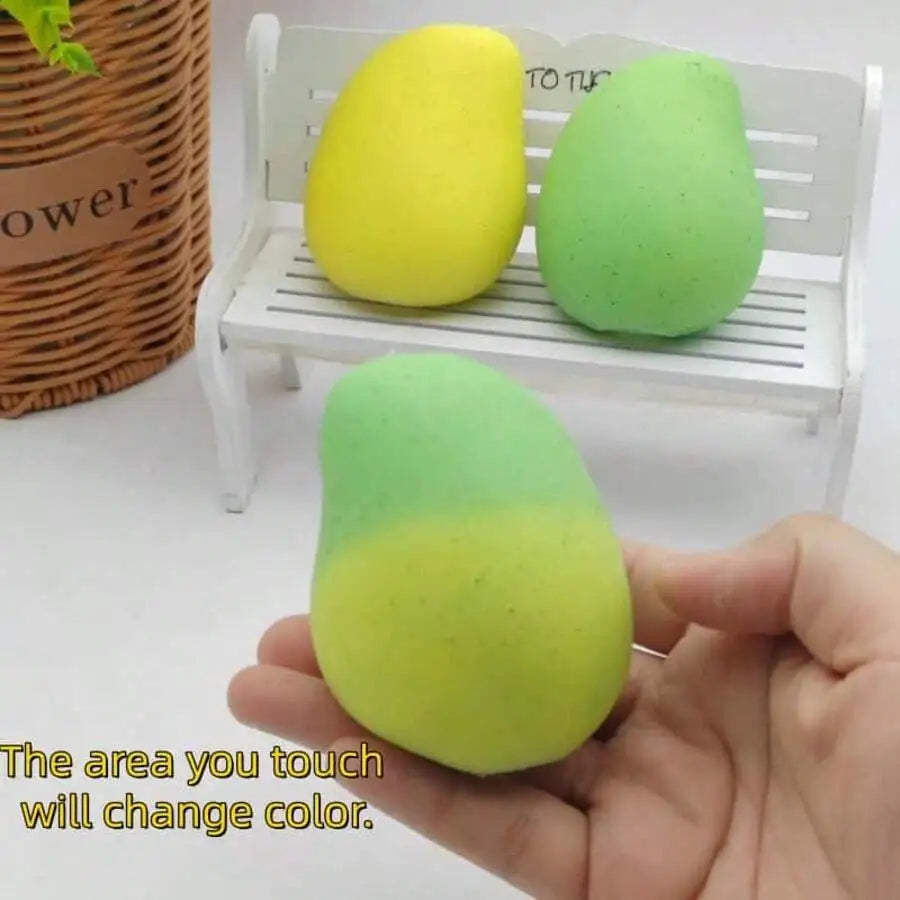 Color Changing Stress Ball – Mango Slow Rebound Squeeze Toy
