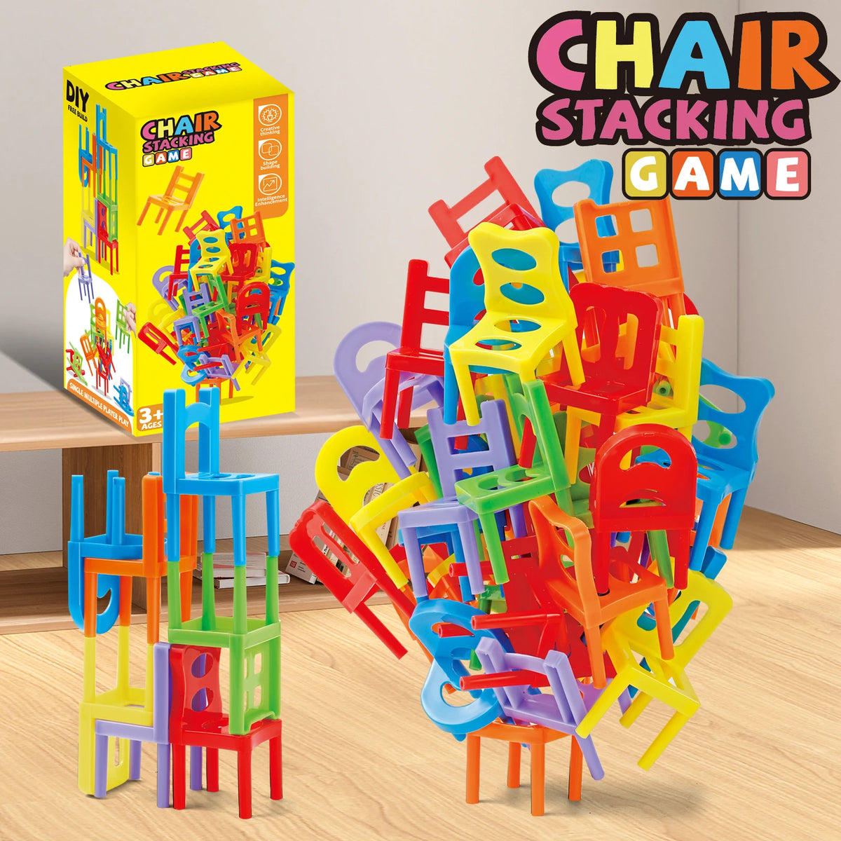 Stacking Chair Toy – Interactive Balance Building Game for Kids