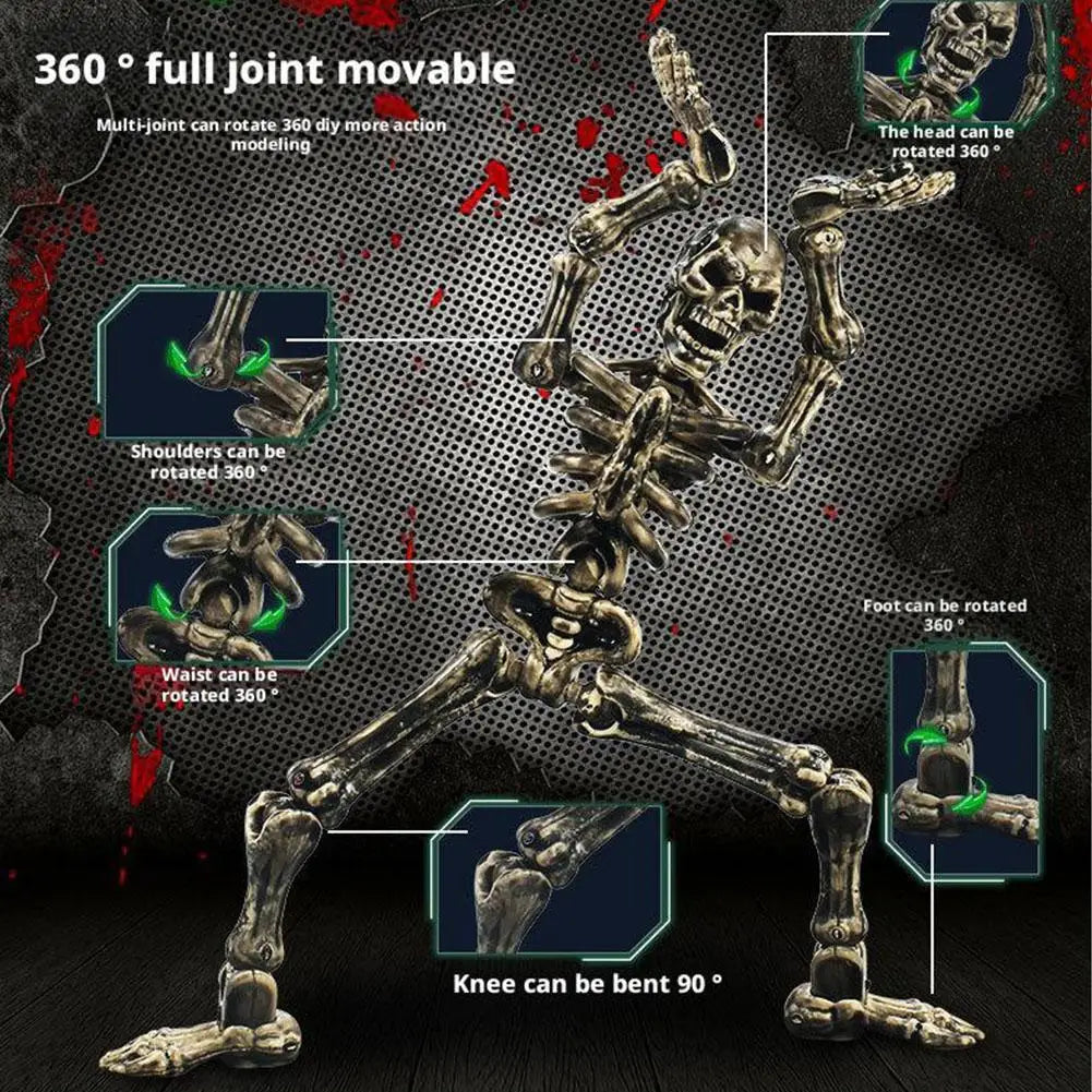 Magnetic Skeleton Toy – Posable Halloween Assembly Figure