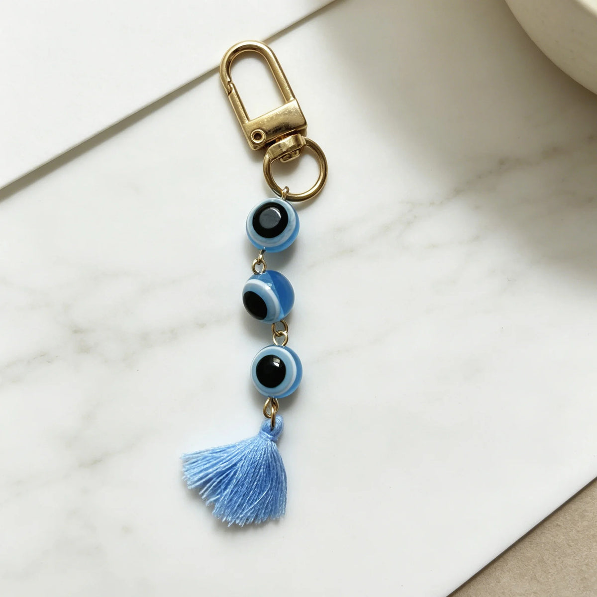 Evil Eye Keychain, Blue Eye Bag Charm Decorative Key Ring
