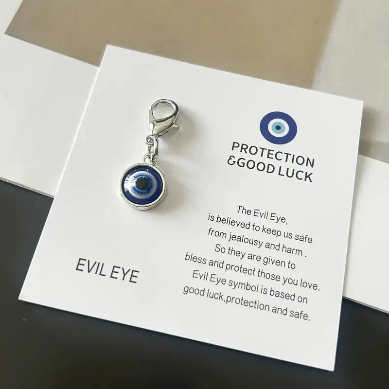Evil Eye Keychain, Blue Eye Bag Charm Decorative Key Ring