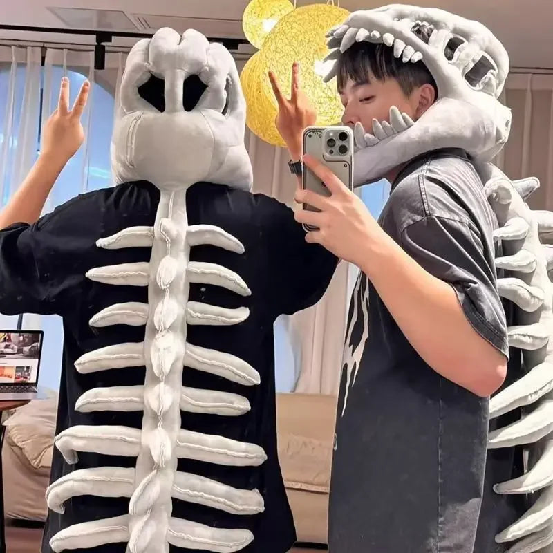 Dinosaur Plush Hat – Soft Halloween Costume Accessory for Fun