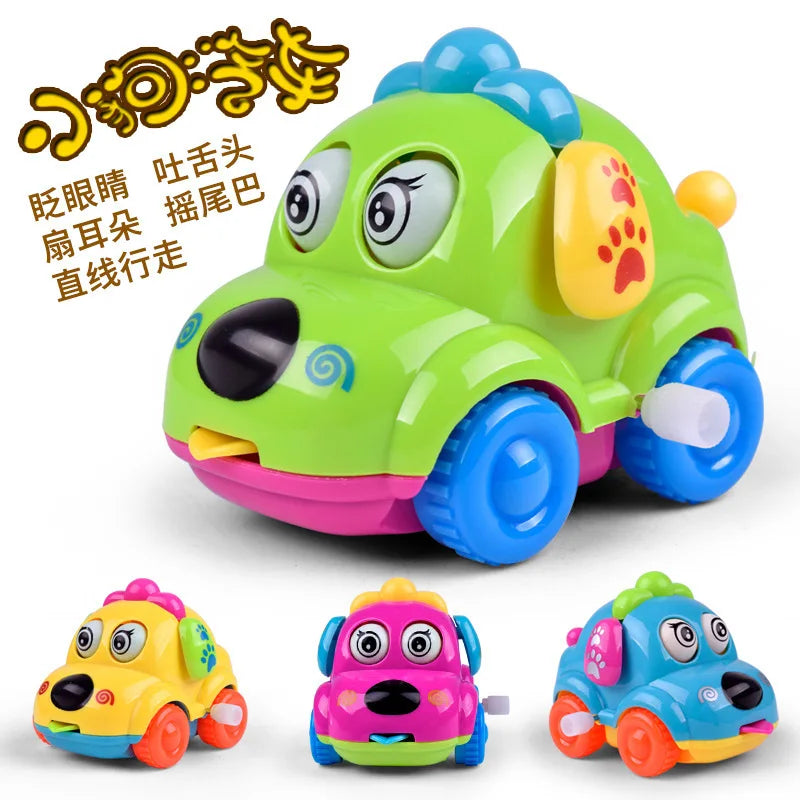 Wind Up Car Toy – Cute Cartoon Clockwork Animal Toy
