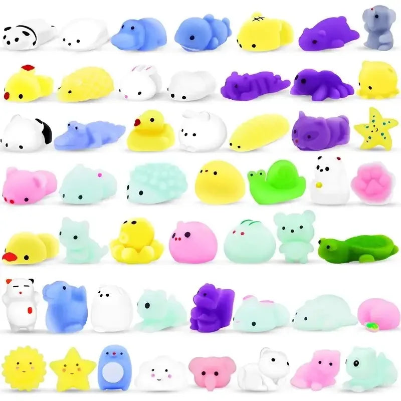 Animal Stress Relief Toys – 20 Pcs Soft Rubber Fidget Animals