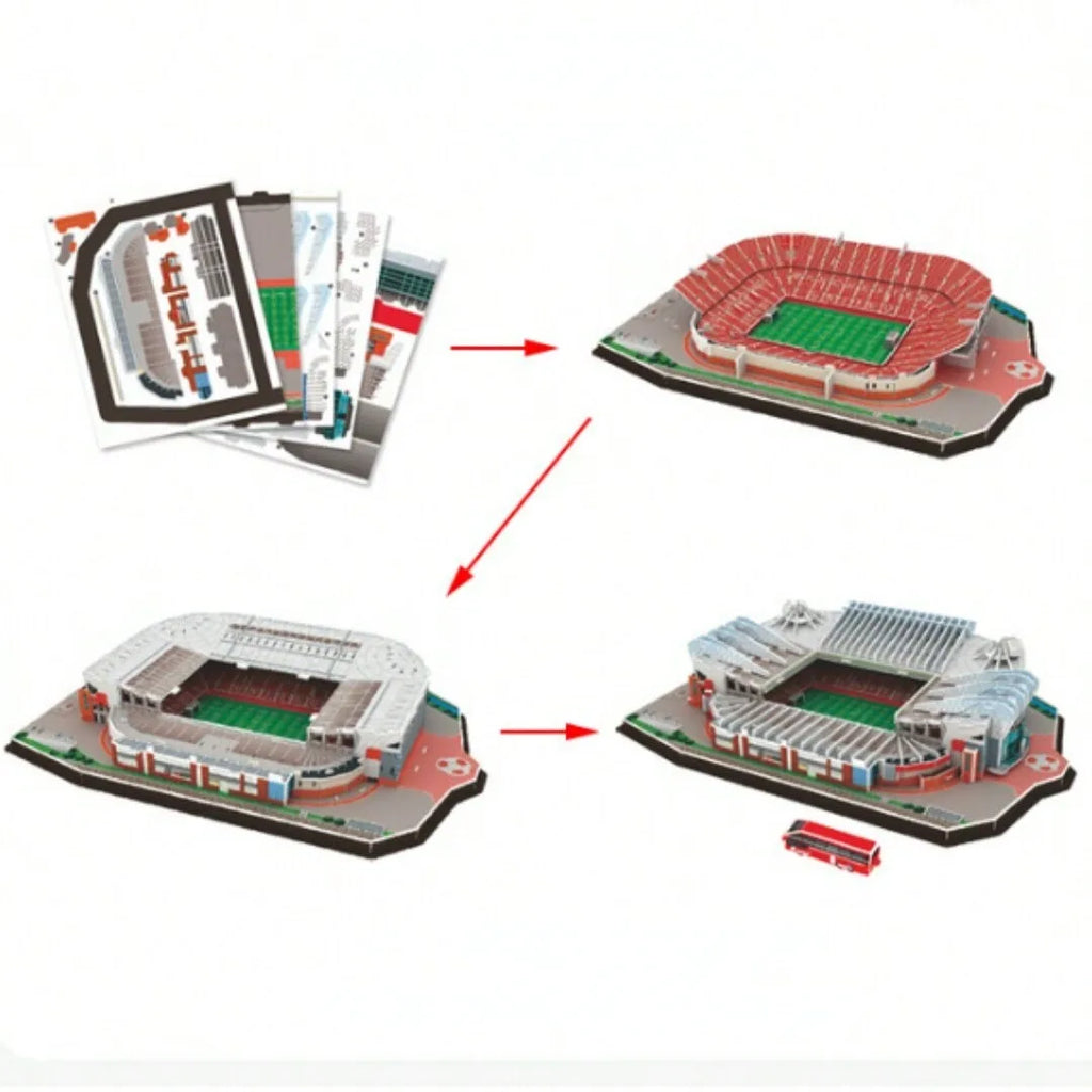 3D Stadium Puzzle – Paper Football Model for Fans