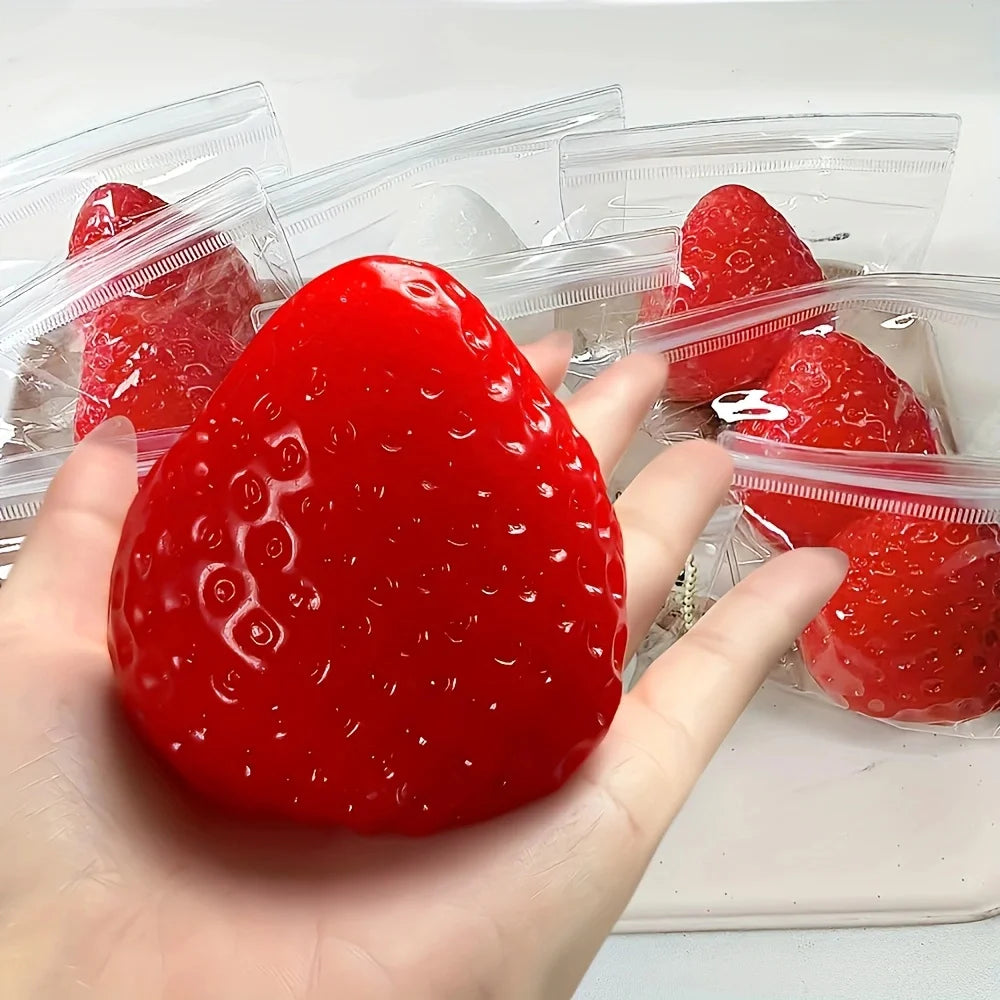 Strawberry Squishy Toy – Soft Fruit Squeeze Fidget