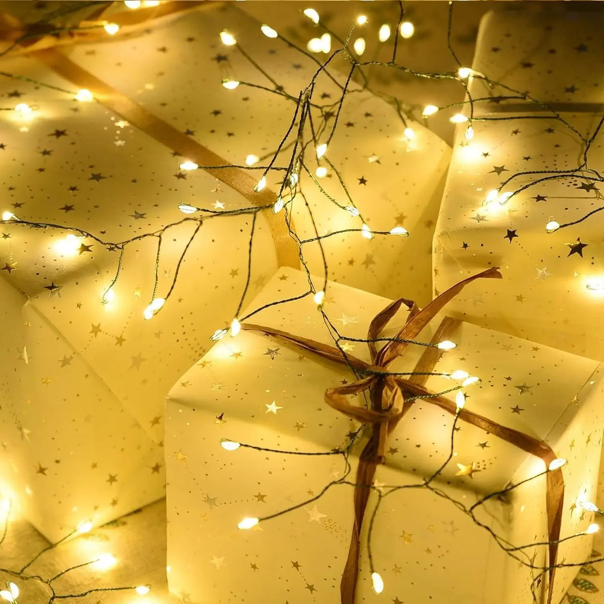 LED Firecracker String Lights – 30M–75M Remote Control Decor