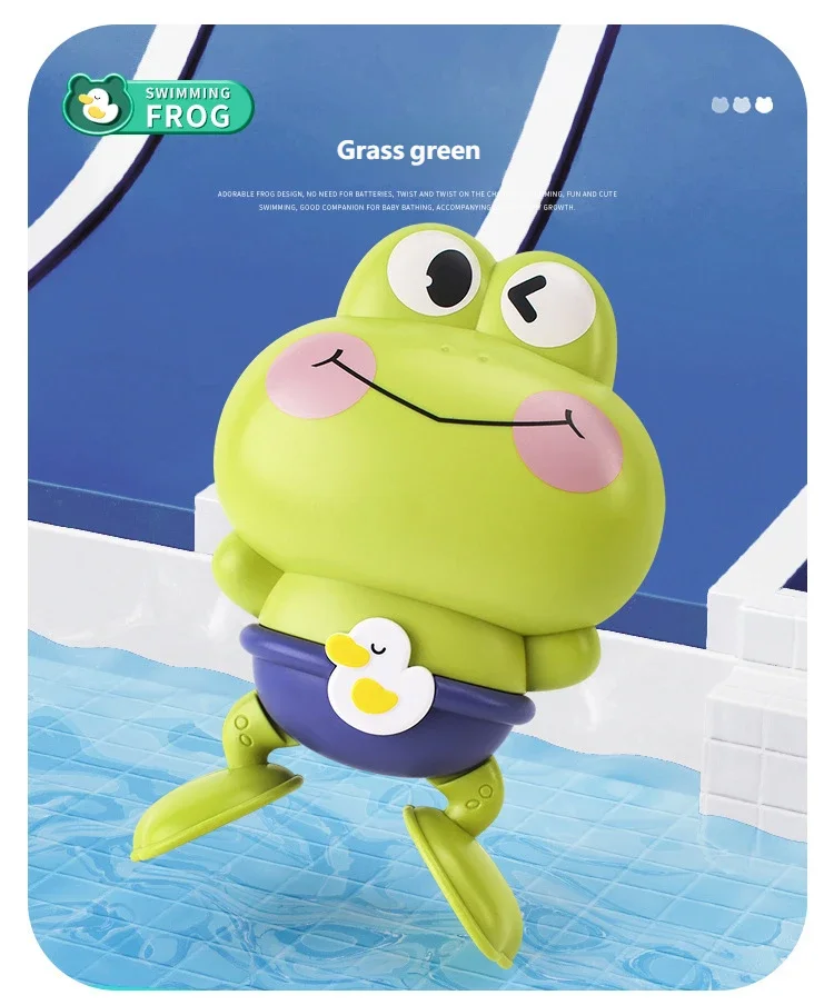 Clockwork Frog Bath Toy – Floating Toy for Kids & Toddlers