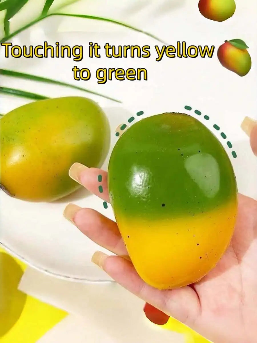 Color Changing Stress Ball – Mango Slow Rebound Squeeze Toy